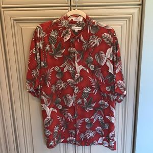 Men’s Pierre Cardin Hawaiian button up shirt 🌺🌺